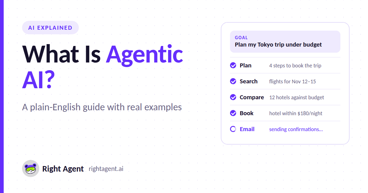 What Is Agentic AI? A Plain-English Guide With Real Examples