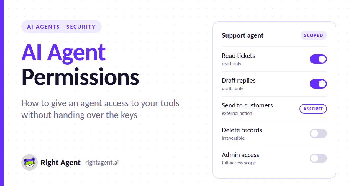 AI Agent Permissions: How to Give an AI Agent Access to Your Tools Without Handing Over the Keys